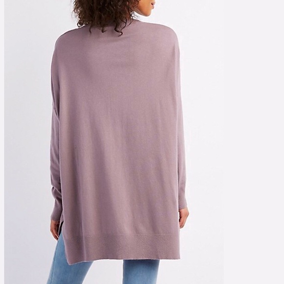 lilac over sized crew neck sweater - Picture 2 of 5